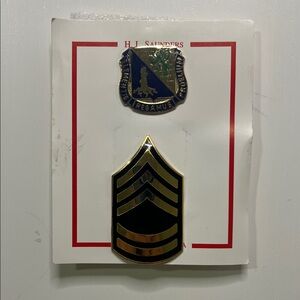 Military Rank Chevron & Crest Pin Set elementis regamus proelium